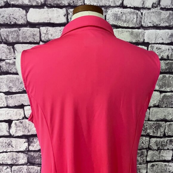 IZOD Pink & White Sleeveless Golf Dress Size XL - Picture 7 of 10